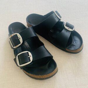 Birkenstock Arizona Big Buckle – Black Oiled Leather | Size 40